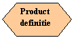 Stroomdiagram: Voorbereiding: Product
definitie
